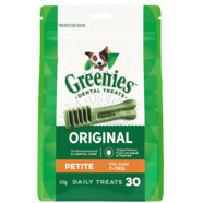Greenies Petite Mega Pack 510gm 30 treats per pack